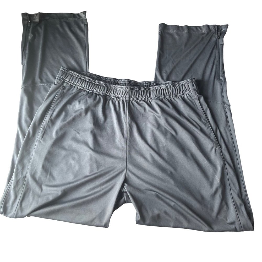 Reebok Mens Gray Elastic Waist Drawstring Activewear Sport Pants Size XL